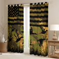 thumbnail image 2 of Manfei Mallard Duck Kitchen Curtains,Rustic Farmhouse Black Out Curtains Pack of 2 (42x63 Each),Pixeled Camouflage Decor, 2 of 7