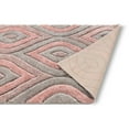 thumbnail image 6 of Well Woven Moira Pink Geometric Trellis Thick Soft Plush 3D Textured Shag Area Rug 8x10 (7'10" x 9'10"), 6 of 7