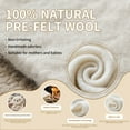thumbnail image 3 of 100% Pure Merino Wool Pre Felt Fabric Dual Sizes: 12x59 & 39x59 19 Micron for Needle/Wet Felting, Quilting, DIY Crafts | Non-Shedding & Skin-Safe, 3 of 6
