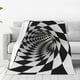 thumbnail image 1 of Fotbe 3D Vortex Illusion Manta de Franela Acolchonada con Estampado, Súper Suave y Esponjosa, Extra Grande para Sofá, Cama, Uso Todo el Año-80"x60", 1 of 7