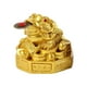 thumbnail image 3 of Estatuilla de sapo de de rana de dinero de Feng Shui chino, estatua de sapo de para el calentamiento de la casa Dorado Soledad estatua de rana, 3 of 10