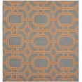 thumbnail image 2 of SAFAVIEH Dhurrie Sebastian Geometric Wool Area Rug, Blue/Orange, 6' x 6' Square, 2 of 5