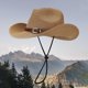 thumbnail image 2 of Sombrero pajarero plegable estilo vaquero: ligero y con protección UV para la playa y el senderismo, 2 of 7