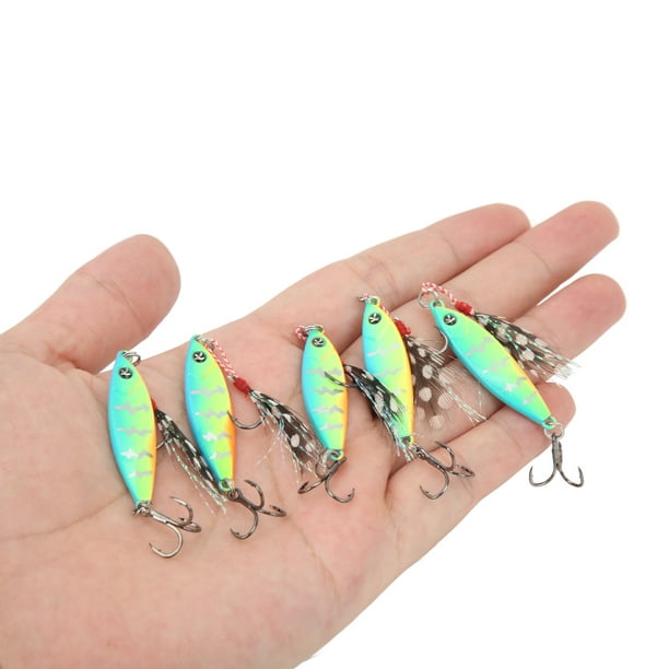 Artificial Lures,5Pcs Artificial Fishing Lure Treble Hook Bait Fishing  Lures Innovative Solution 