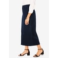 thumbnail image 4 of Jessica London Women's Plus Size True Fit Front Button Casual Denim Skirt, 4 of 6
