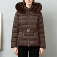 thumbnail image 2 of Winter Jackets for Women Short Padded Coat Winter Warm Thermal Outerwear With Hood Detachable Windproof Jacket For Cold Weather Winter Coats for Women, 2 of 7