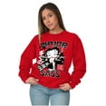 thumbnail image 3 of Kanji Style Betty Boop Major Sass Women Crewneck Sweatshirt Brisco Brands S, 3 of 6