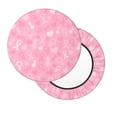 thumbnail image 2 of Kll Breast Cancer Awareness Round Bar Chair Cushion Cover 14 Inch,Bar Stool Protector With Elastic, Soft Washable, 2 of 7