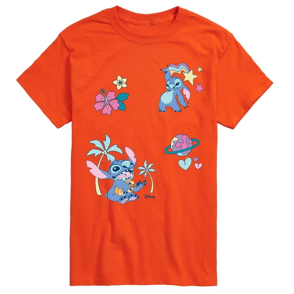 Disney - Lilo Stitch Patch Oversized - Men's Short Sleeve Graphic T-Shirt