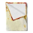 thumbnail image 2 of Fall Soft Flannel Fleece Throw Blanket, Soft Image of Faded Shedding Fall Leaves from Tree Motion in Nature Concept Print, Cozy Plush for Indoor and Outdoor Use, 70" x 90", Multicolor, by Ambesonne, 2 of 5