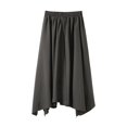 thumbnail image 1 of Afdoent Pants For Men Solid Color Irregular Wide Leg Trouser Skirt Breathable, 1 of 4