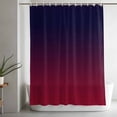 thumbnail image 5 of Shower Curtains for Bathroom-36"x72",Burgundy Red Gradient Ombre Waterproof Bath Curtain Grommet Shower Curtain Set with Hooks, 5 of 9