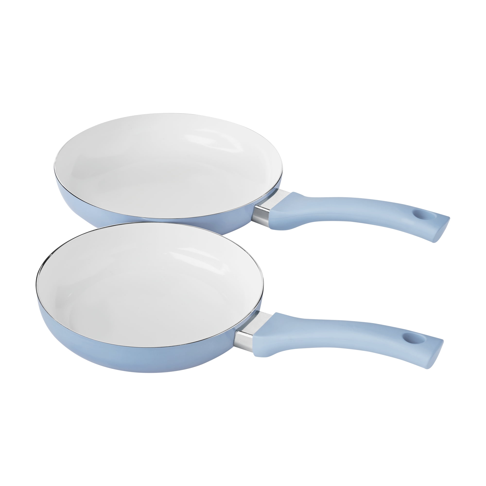 12pc Nonstick Ceramic Coated Aluminum Cookware Set Blue - Figmint™
