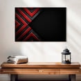 thumbnail image 2 of Elephant Stock Red Black Abstract Wall Art - Horizontal Canvas Wall Art - Living Room Wall Decor - Abstract Canvas - Black And Red Decor - 24" x 16", 2 of 8