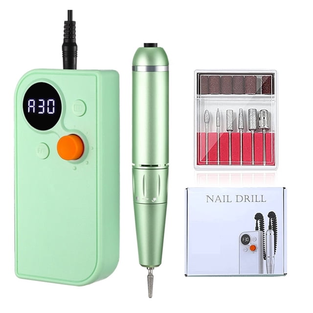 Rechargeable Nail Drill Machine 30000RPM Portable Manicure Machine For Gel Nail Polish Remove With Pause Function Nail Art Tool ,Lightweight and Portable