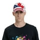 thumbnail image 4 of Balery USA Canada Flag Gorra de béisbol de tamaño ajustable para correr, entrenar y actividades al aire libre. Gorra de papá para todas las estaciones., 4 of 6