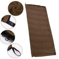 thumbnail image 1 of Saco de dormir de forro ligero, saco de dormir, sábana, cojín térmico, manta para acampar al aire libre, para negocios, trotar, viajes, adultos Café, 1 of 8
