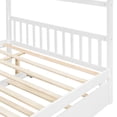 thumbnail image 6 of Sailvan Full Size Wooden House Bed with Twin Size Trundle, 6 of 8