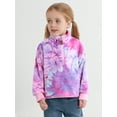 thumbnail image 6 of Usaibhir Girls Winter Casual Fleece Half Zipper Sweatshirt Long Sleeve Stand Collar Jacket Holiday Pullover Top 3-9T, 6 of 7