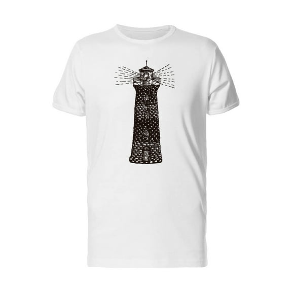 B&W Lighthouse Tattoo Tee Men's -Image by Shutterstock