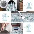 thumbnail image 6 of 9x12 Washable Rug, Ultra-Thin Vintage Floral Medallion, Non-Slip, Foldable, Non-Shedding, Large Accent Rug for Living Room, Bedroom, Office., 6 of 6