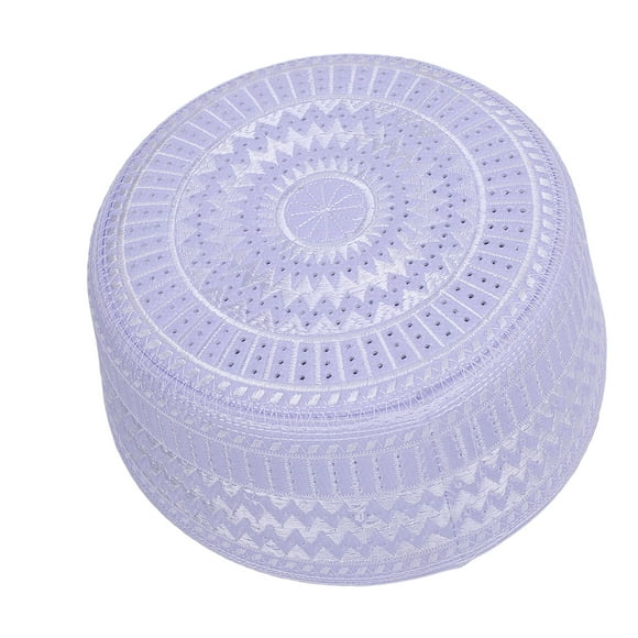 Gorro de Oración Islámica Con Calavera, Gorro de Oración Islámica musulmana para Hombre, Gorro Con Bordado ábabe Turco, Gorro Redondo Kofi Eid para ceremonias de Adoración de