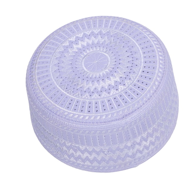 Gorro de Oración Islámica Con Calavera, Gorro de Oración Islámica musulmana para Hombre, Gorro Con Bordado ábabe Turco, Gorro Redondo Kofi Eid para ceremonias de Adoración de