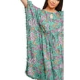 thumbnail image 4 of Moomaya Beach Kaftan Dresses For Women Printed Bikini Cover Up Caftan Plus Size, 4 of 6