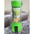 thumbnail image 4 of Portable Electric Blender for Juicing Fruits and Vegetables, Micro-Blender with Lid Lock, Blue, 4 of 4