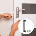 thumbnail image 1 of Tong Doorstop Strike Plate For Concealed Smooth Quiet Closing Heavy Duty Floor Mounted Hardware, 1 of 6