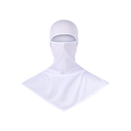 White Unisex Sun Protection Face Mask Breathable Neck Gaiter With Uv Defense Moisture Wicking And Lightweight Fabric For Cycling Fishing And Outdoor Sports 22.8X8.7X1.2In 0.45Lb