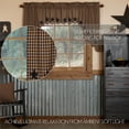 thumbnail image 4 of VHC Brands Navy Star Scalloped Swag Set of 2 36x36x16 Country Curtains, Navy and Tan, 4 of 5