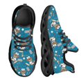 thumbnail image 1 of Zapatillas de deporte con cordones para mujer, zapatos planos de enfermería con diseño de oso de enfermera de dibujos animados, calzado para caminar de verano y primavera, unisex para adultos, 1 of 6
