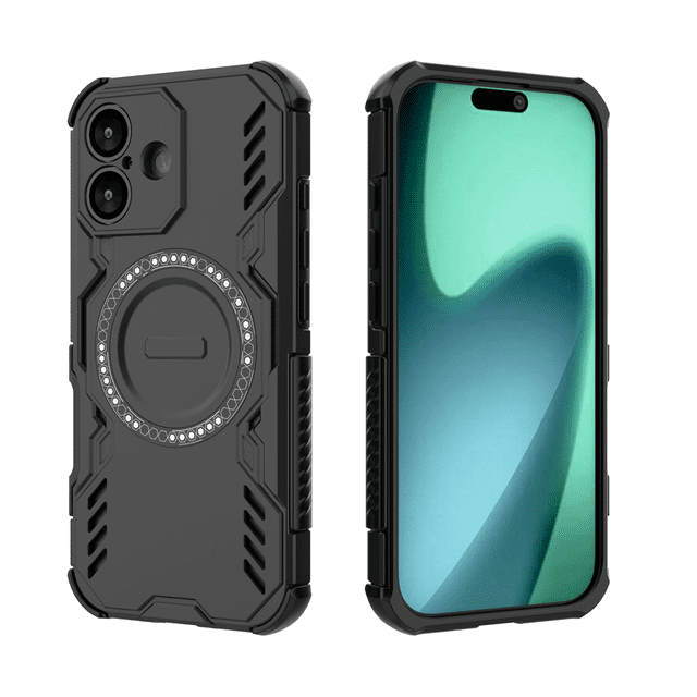 Funda GANGXUN para iPhone 17 , magnética, resistente a golpes, con soporte, unisex, carga inalámbrica