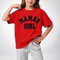 thumbnail image 2 of Tween Girls Mama's Girl Graphic T-Shirts Short Sleeve Crewneck Casual Tees Summer Basic Tops Funny Letter Print Kids Clothes Everyday Wear, Size 10-12, 2 of 4