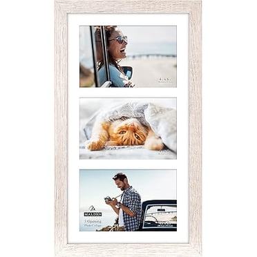 Malden International Designs Picture Frame - Textured Pattern White, 5 in x 7 in