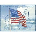 thumbnail image 2 of Phillips, Anita 14x12 Black Ornate Wood Framed with Double Matting Museum Art Print Titled - Thank You Military, 2 of 4