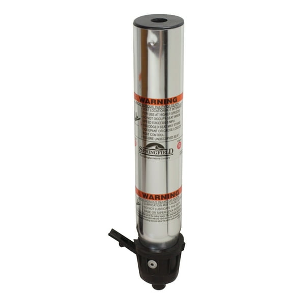 Springfield Marine 3600409 Taper-Lock 2-3/8" x 9" Brite Dip Hi-Lo Post