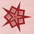 thumbnail image 1 of Ahgly Tapis d'Intérieur Lavable en Machine Carré Rouge, 4 Pieds Carré, 1 of 7