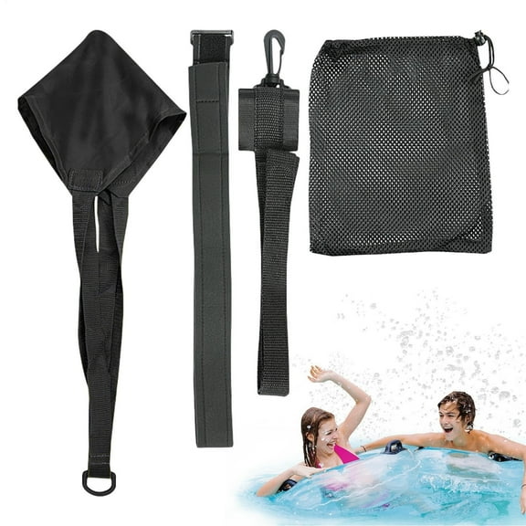 Swim Trainer Set for Aquatic Exercise Resistance Training Adjustable Flotation Belt Endurance Stationary Swimming Workout Gear