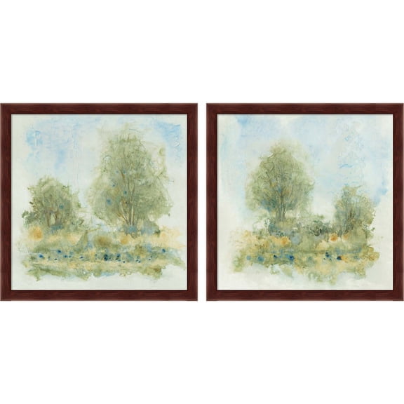 Great Art Now Fluid Landscape by Timothy O'Toole, 2 Piece Framed Art Set Each 13"W x 13"H