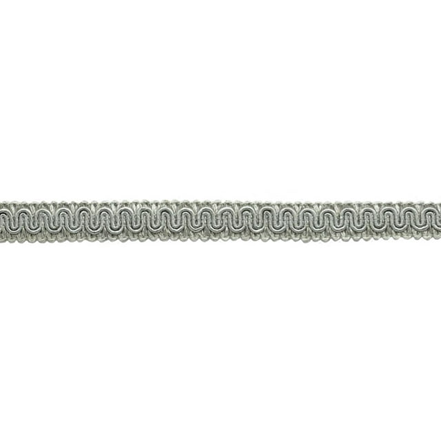 5/8" (1.5cm) Basic Solid Collection Scroll Gimp Braid Trim (Style# 0058SG), Silver Grey #049 (Grey Silver) Sold By The Yard (36"/3 ft/0.9m)