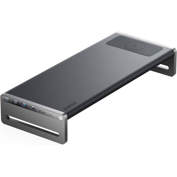 Restored Anker 675 USB-C Docking Station, 12-in-1 Monitor Stand with Wireless Charging, 10Gbps USB-C, 4K@60Hz HDMI, Charging Pad compatible for Lenovo ThinkPad, MacBook Pro, and More (Refurbished)