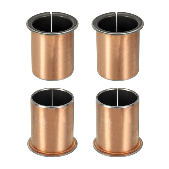 Uxcell 4Pcs Cojinete de Manga con Brida, 35mm x 39mm x 50mm, Cojinetes de Bronce Sinterizado Autolubricantes