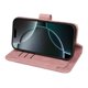 thumbnail image 4 of For iPhone 17 Pro Leather Case Line Pattern Wallet Phone Cover with 9 Card Slots - Rose, 4 of 5