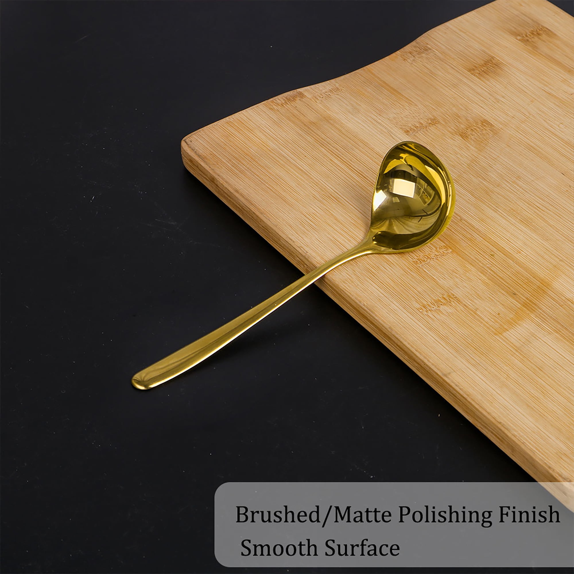 7.8" Stainless Steel Soup Ladle Spoon Hand Restaurant Kitchen Scoop