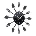 thumbnail image 2 of Reloj de pared Timelike para cubiertos de cocina, cuchara y tenedor de metal, 32 cm, 2 of 8