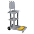 thumbnail image 7 of Global Industrial Janitor Cart Gray with 25 Gallon Vinyl Bag, 7 of 7