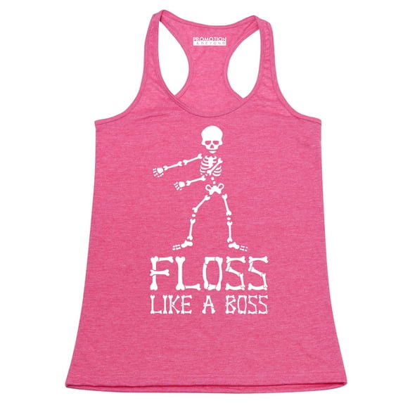 Floss Like A Boss Backpack Kid Dance Halloween Women's Tank Top, 2XL, H. Pink