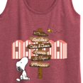 thumbnail image 3 of Peanuts - Summer Edition - Snoopy Looking for a Destination on Sign - Women's Racerback Tank Top, 3 of 5